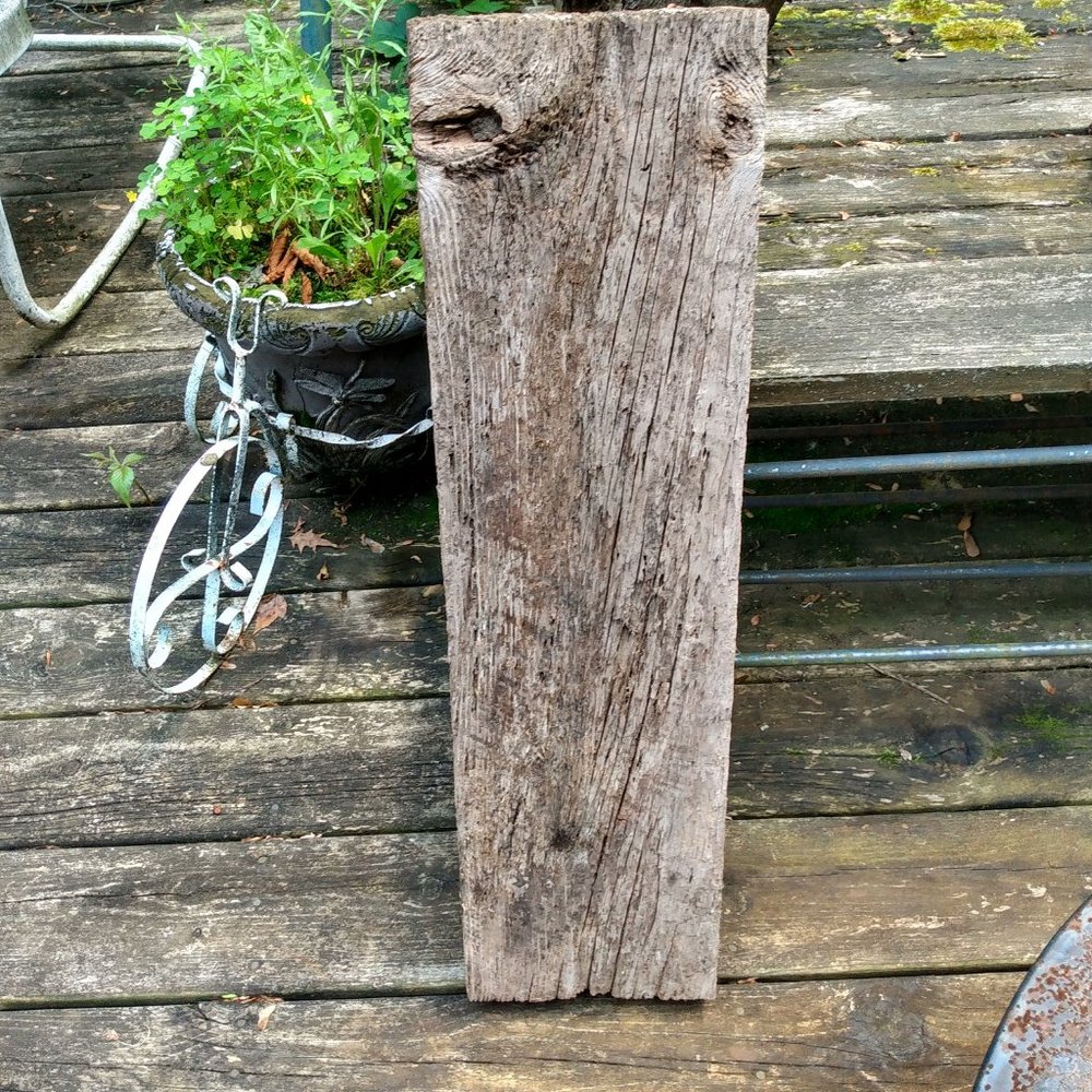 Old Weathered Salvage Barn Wood Board Rustic Farmhouse Garden Decor